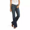 Ariat Women's R.E.A.L. Mid Rise Stretch Whipstitch Boot Cut Jean (10014022) Pants & Shorts