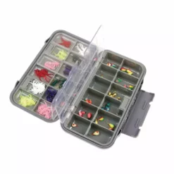 Tackle Storage & Bait Buckets Clam Dual Tray Jig Box
