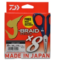 Daiwa J-Braid Grand X8 W/ FREE Braid Scissors Braided Line