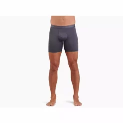 Underwear Kuhl Men's Boxer Brief With Fly Carbon - 6in Inseam