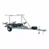 Malone MegaSport Trailer Package W/ Saddle Up Pro Carriers, Wire Storage Basket, Plastic Storage Drawer, And Spare Tire Kayak Accessories