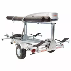 Malone MegaSport™ LowBed™ Kayak Trailer W/Tier, Spare, 2 Sets MegaWings, Cargo Box, 2 Rod Tubes