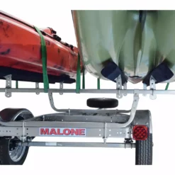 Kayak Accessories Malone MicroSport™ 2 Kayak Trailer Package (2 Sets Bunks, Spare Tire)