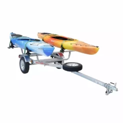 Kayak Accessories Malone MicroSport™ 2 Kayak Trailer Package (2 Sets Saddle Up Pro, Spare Tire)