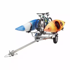 Malone MicroSport™ 2 Kayak/2 Bike Trailer Package (2 Sets J-Racks, 2 Bike Racks, Spare Tire)
