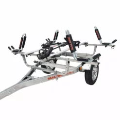 Malone MicroSport™ 2 Kayak/2 Bike Trailer Package (2 Sets J-Racks, 2 Bike Racks, Spare Tire)