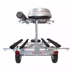 Malone MicroSport™ LowBed™ Trailer W/Tier, Spare, 2 Sets Bunks, Cargo Box, Rod Tube Kayak Accessories