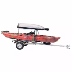 Malone MicroSport™ LowBed™ Trailer W/Tier, Spare, 2 Sets Bunks, Cargo Box, Rod Tube Kayak Accessories