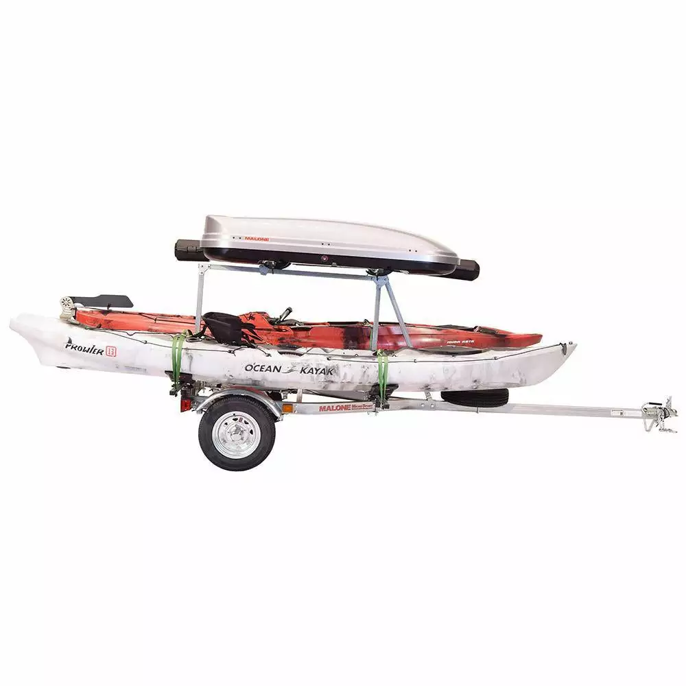 Malone MicroSport™ LowBed™ Trailer W/Tier, Spare, 2 Sets MegaWings™, Cargo Box, Rod Tube 6 Malone MicroSport™ LowBed™ Trailer W/Tier, Spare, 2 Sets MegaWings™, Cargo Box, Rod Tube