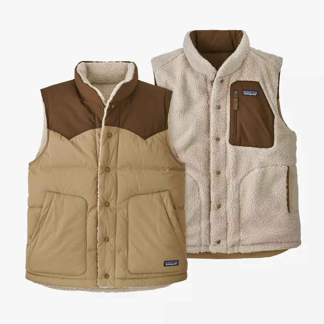 Vests Patagonia Men's Reversible Bivy Down Vest 3 Vests Patagonia Men's Reversible Bivy Down Vest