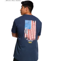Ariat Men's Rebar Cotton Strong American Grit Graphic T-Shirt Shirts & Tops