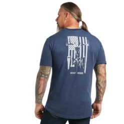 Ariat Men's Rebar Cotton Strong American Outdoors T-Shirt