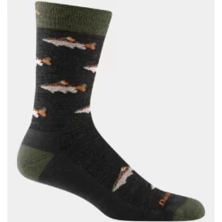 Darn Tough Men's Spey Fly Crew Lightweight Lifestyle Sock (6085) Socks
