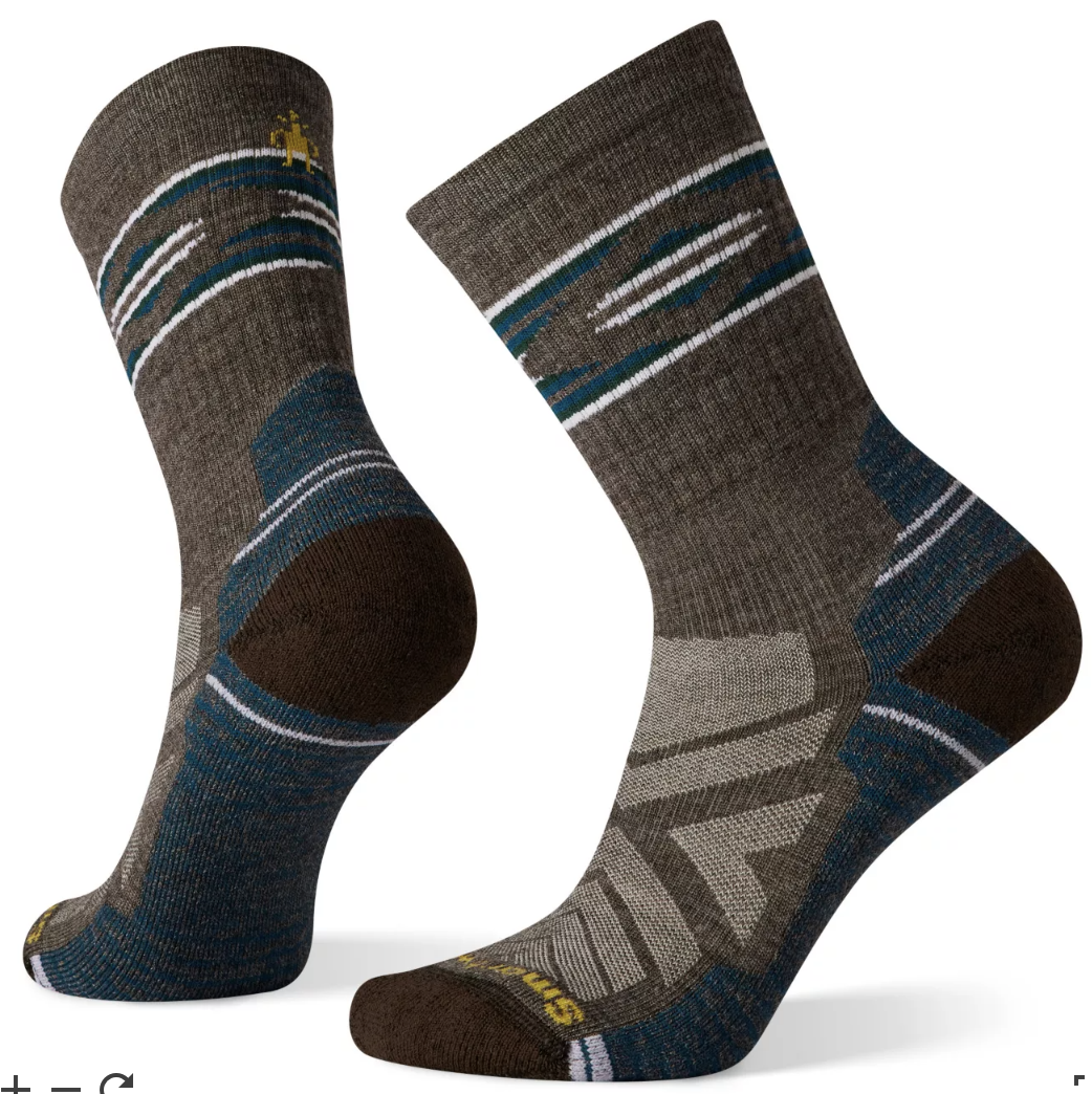 Smartwool Women's Hike Broken Stripes Pattern Crew Socks (SW001581236) 3 Smartwool Women's Hike Broken Stripes Pattern Crew Socks (SW001581236)