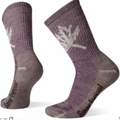 Smartwool Women's Hike Classic Edition Light Cushion Leaf Pattern Crew Socks (SW001632590)