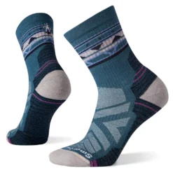 Smartwool Women's Hike Light Cushion Zig Zag Valley Mid Crew Socks (SW001580D17)