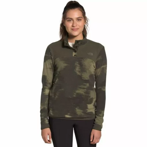 The North Face Women's TKA Glacier Snap-Neck Pullover