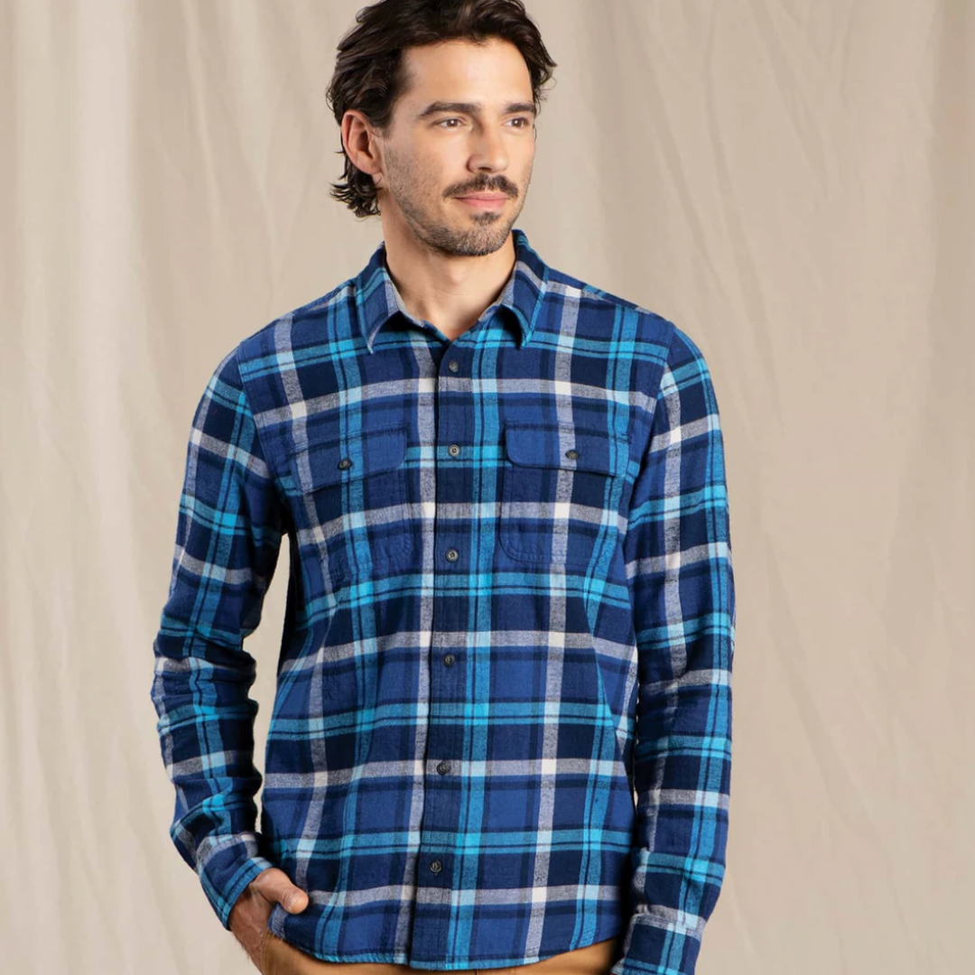 Shirts & Tops Toad&Co Men's Indigo Flannel Long Sleeve Shirt 3 Shirts & Tops Toad&Co Men's Indigo Flannel Long Sleeve Shirt