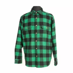 Woolly Dry Goods Men's Woolly Check Washable Wool Shirt Shirts & Tops
