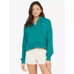 Roxy Time To Chill Button Front Pullover Hoodie Shirts & Tops